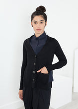 Load image into Gallery viewer, Square Cardigan in Black