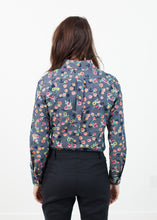 Load image into Gallery viewer, Long Sleeve Blouse in Black/Floral