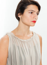Load image into Gallery viewer, Chiffon Cape Back Dress in Sand