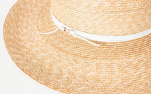 Load image into Gallery viewer, Wrapped Up Hat in Straw/White